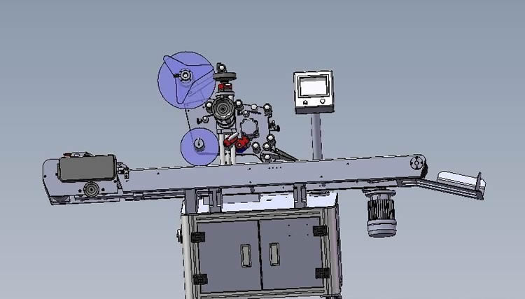 flat top side self adhesive labeling machine
