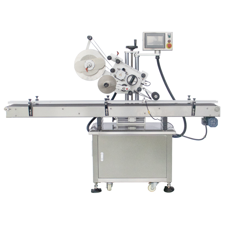 Automatic carton top side labeling machine with code printing