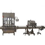 Table top peristaltic pump vial filing plugging and sealing machine